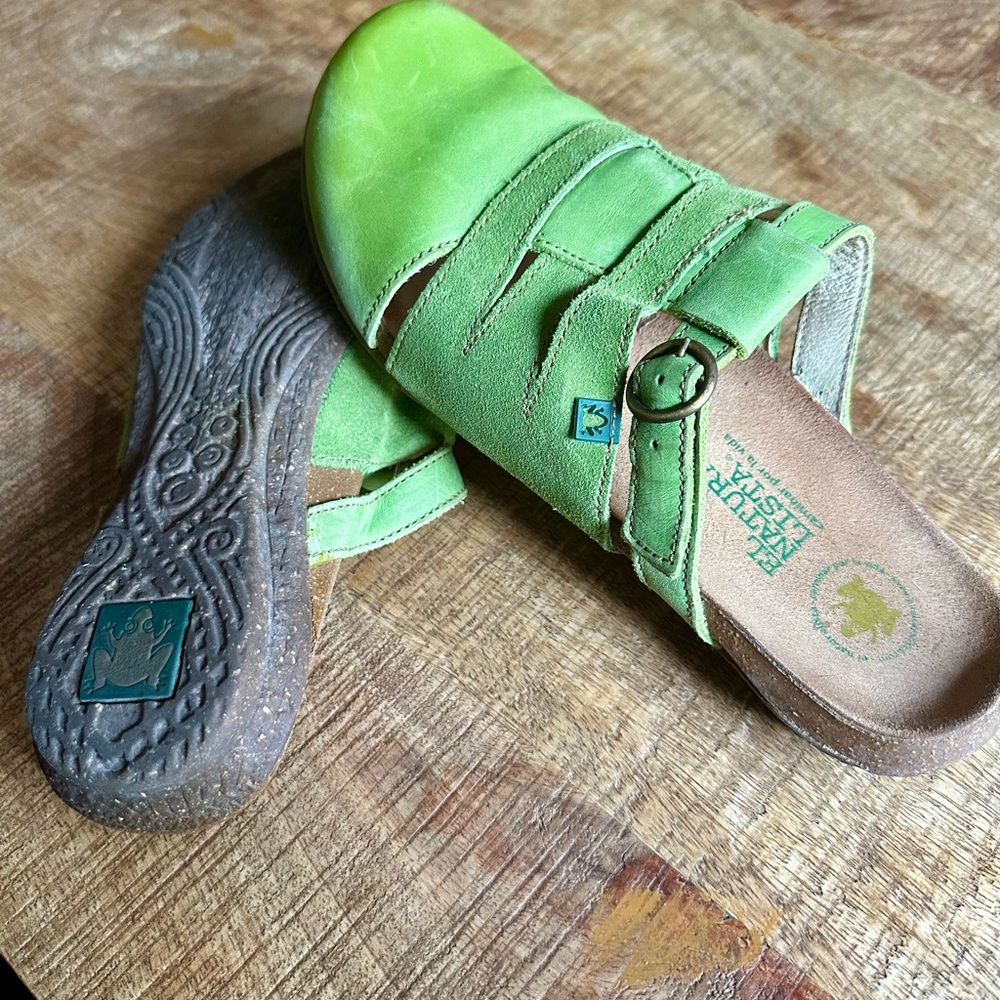 El Naturalista Green Women's Mules Size 39 - Picture 5 of 7
